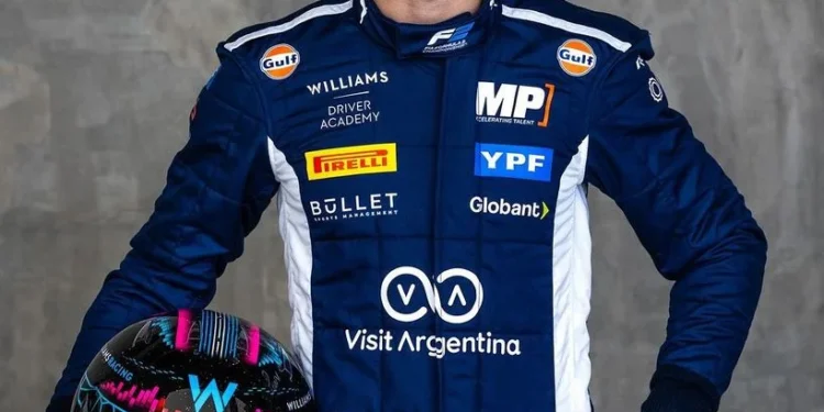 Colapinto se posiciona entre los diez mejores pilotos en el ranking oficial de la Fórmula 1